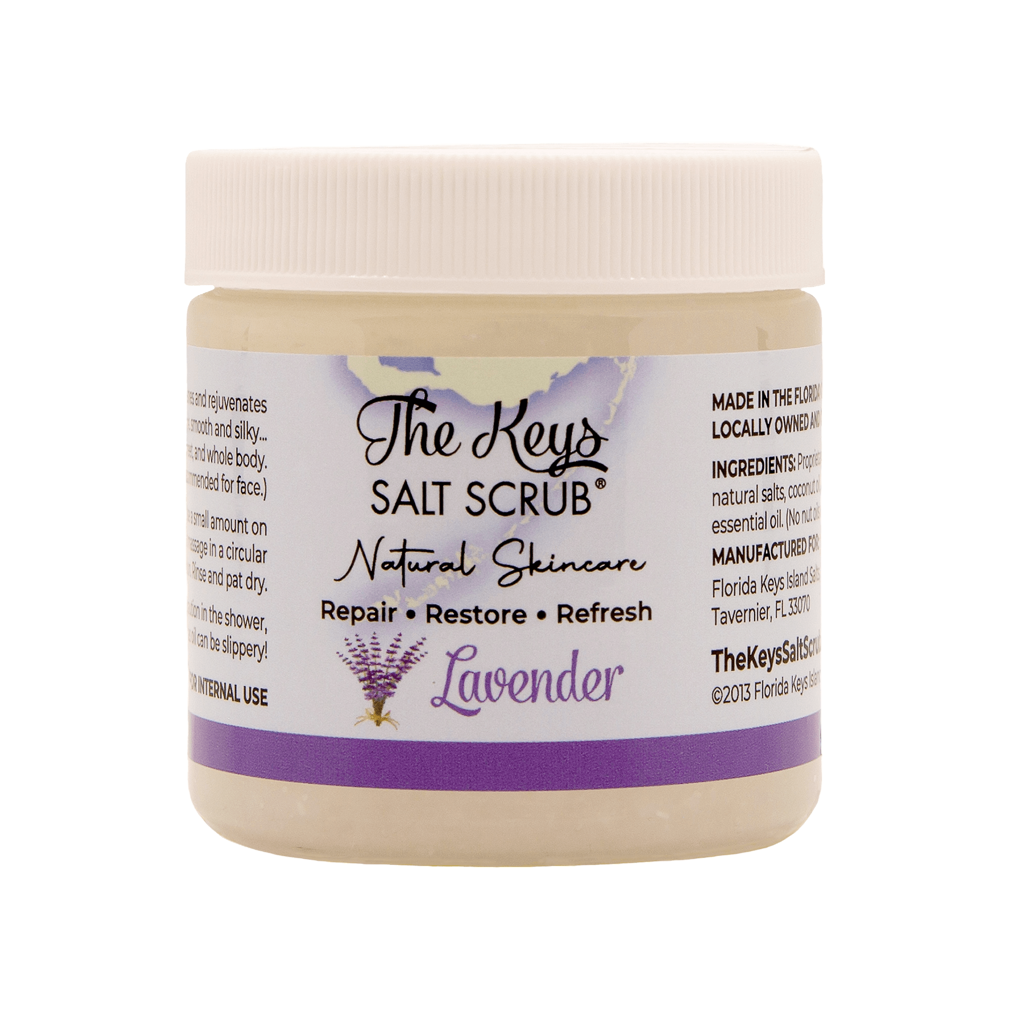 Lavender Salt Scrub - 3.4oz Travel Size